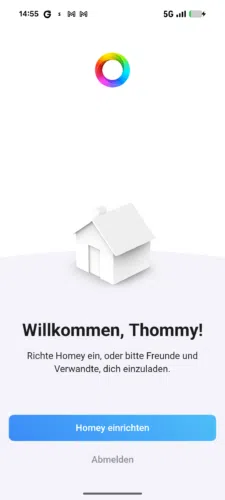 Homey Pro Test App Einrichtung4