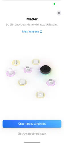 Homey Pro Test App Matter over Thread