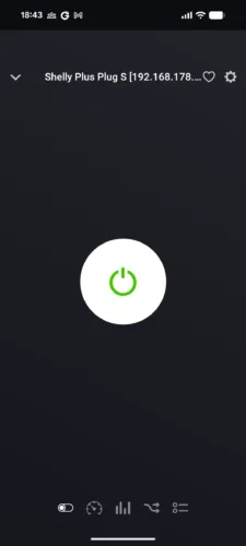 Homey Pro Test App Shelly Plug S Funktion