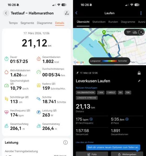 Huawei Watch GT Runner 2 GPS vs Garmin Forerunner 970