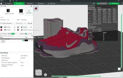 Image to 3D Meshy 6 Makerlab Nike Hunyan Bambu Studio geslict Image to 3D Meshy 6 Makerlab Nike Hunyan Bambu Studio geslict