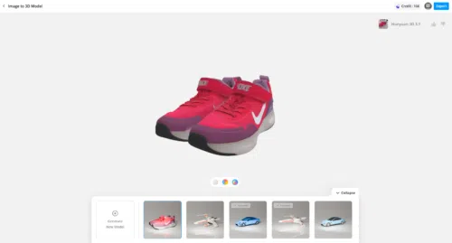 Image to 3D Meshy 6 Makerlab Nike Schuhe Hunyuan 3D 3.1 Image to 3D Meshy 6 Makerlab Nike Schuhe Hunyuan 3D 3.1