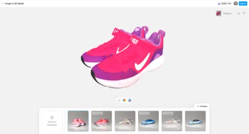 Image to 3D Meshy 6 Makerlab Nike Schuhe Meshy Image to 3D Meshy 6 Makerlab Nike Schuhe Meshy