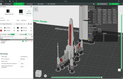 Image to 3D Meshy 6 Makerlab X Wing 3 Bambu Studio geslict Image to 3D Meshy 6 Makerlab X Wing 3 Bambu Studio geslict