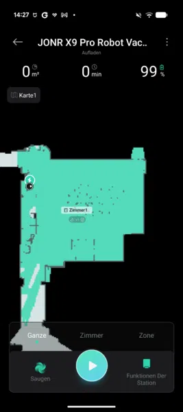 JONR X9 Pro App UEbersicht