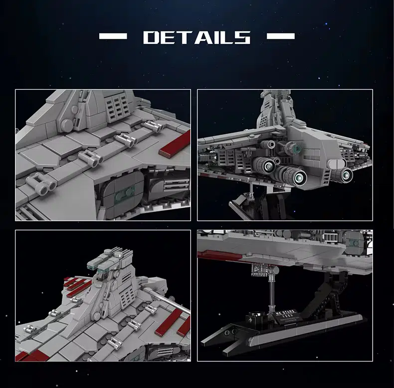Mould King21074 Republic Cruiser Details