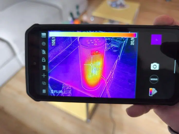OmniHeat Keramikheizluefter Temperaturkamera