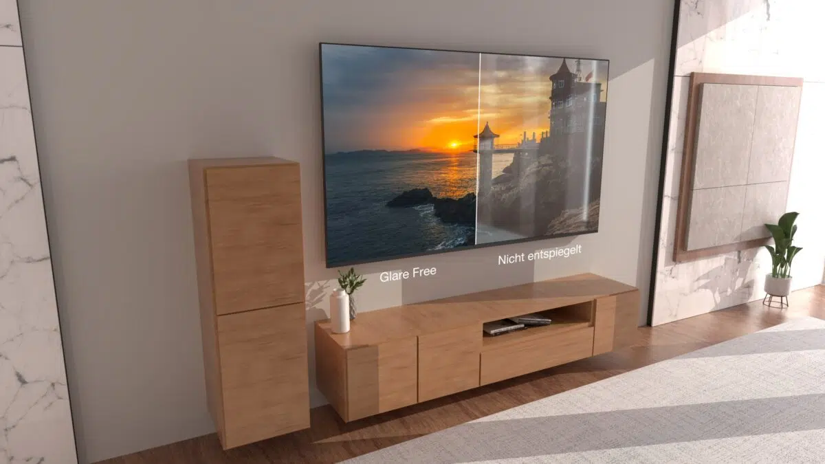 PEAQ PTV 75GQU 5025C AG an der Wand PEAQ PTV 75GQU-5025C AG an der Wand