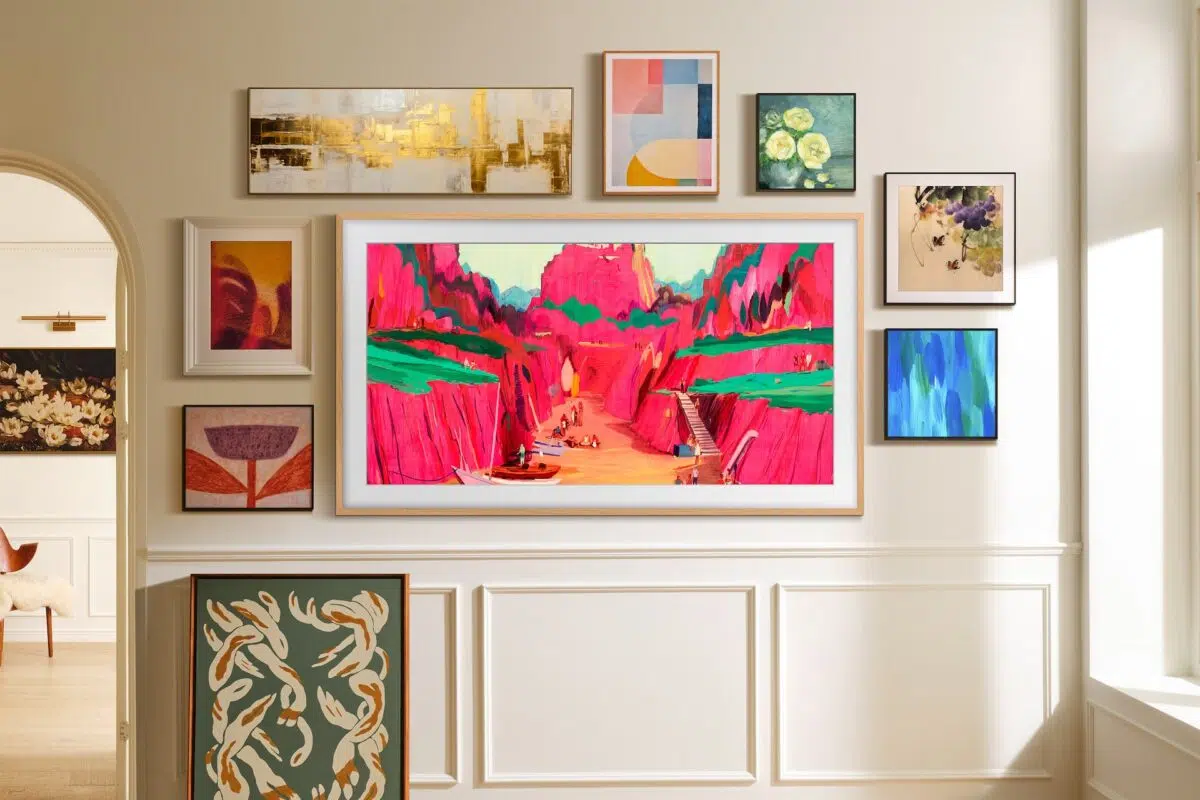 Samsung The Frame Pro an der Wand Samsung The Frame Pro an der Wand