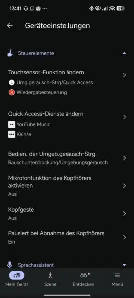 Sony WF 1000XM6 Steuerung Sony WF 1000XM6 Steuerung