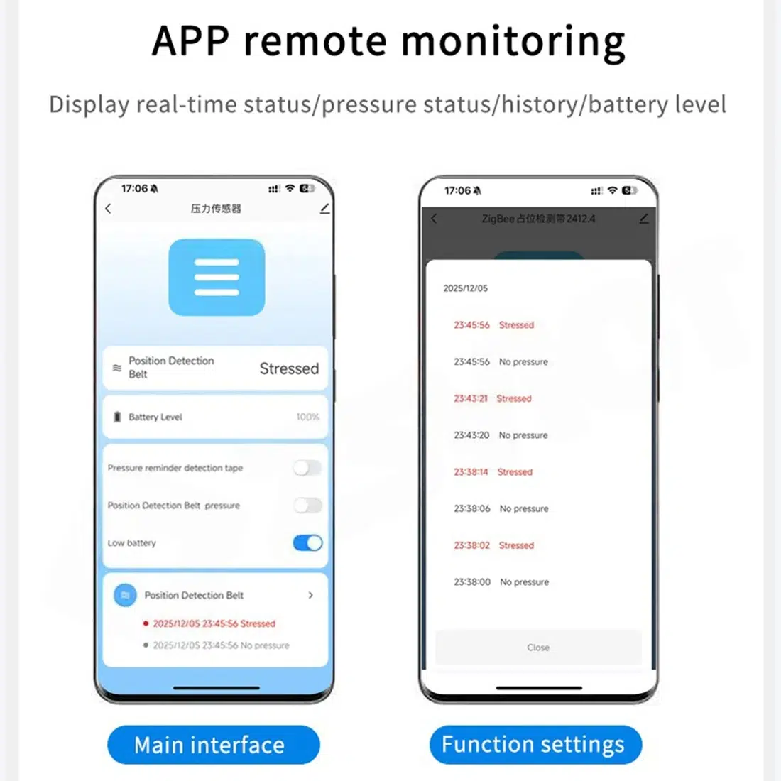 Tuya Zigbee Drucksensor Appsteuerung Tuya Zigbee Drucksensor Appsteuerung