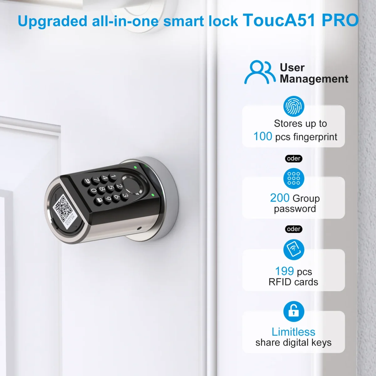 WELOCK smart lock ToucA51 Pro Features2