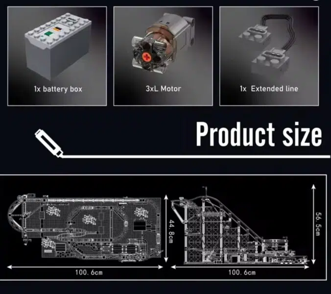 mould king achterbahn  technik