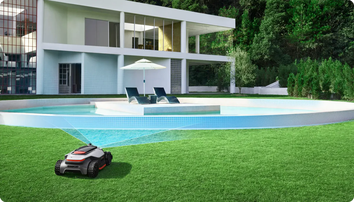 roboticmower a3 awd pro AI Powered Auto Mapping with 3D Ultra Sensing 1200x