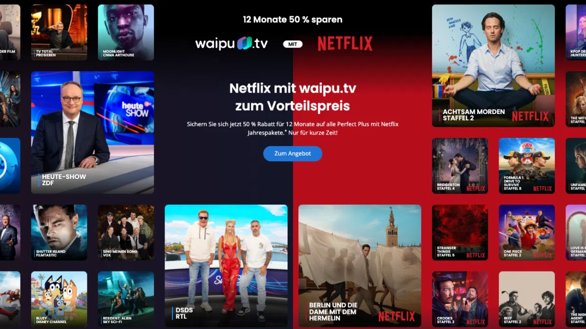 waipu.tv perfect plus Jahrespaket