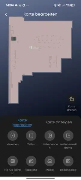 Eufy C28 App Karte bearbeiten
