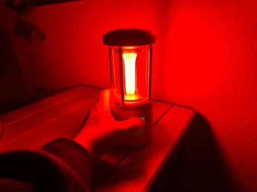 Lepro Campinglaterne Rotes Licht