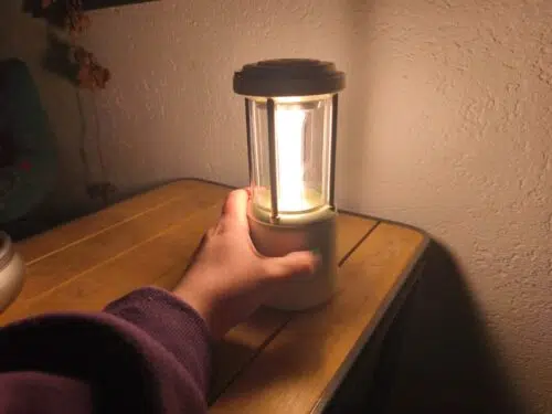 Lepro Campinglaterne Wamrweiss