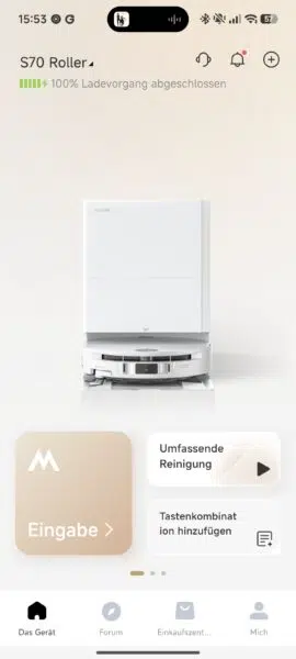 Mova S70 Roller Startseite