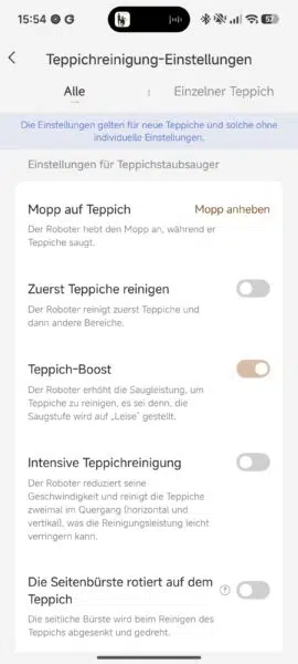 Mova S70 Roller Teppich