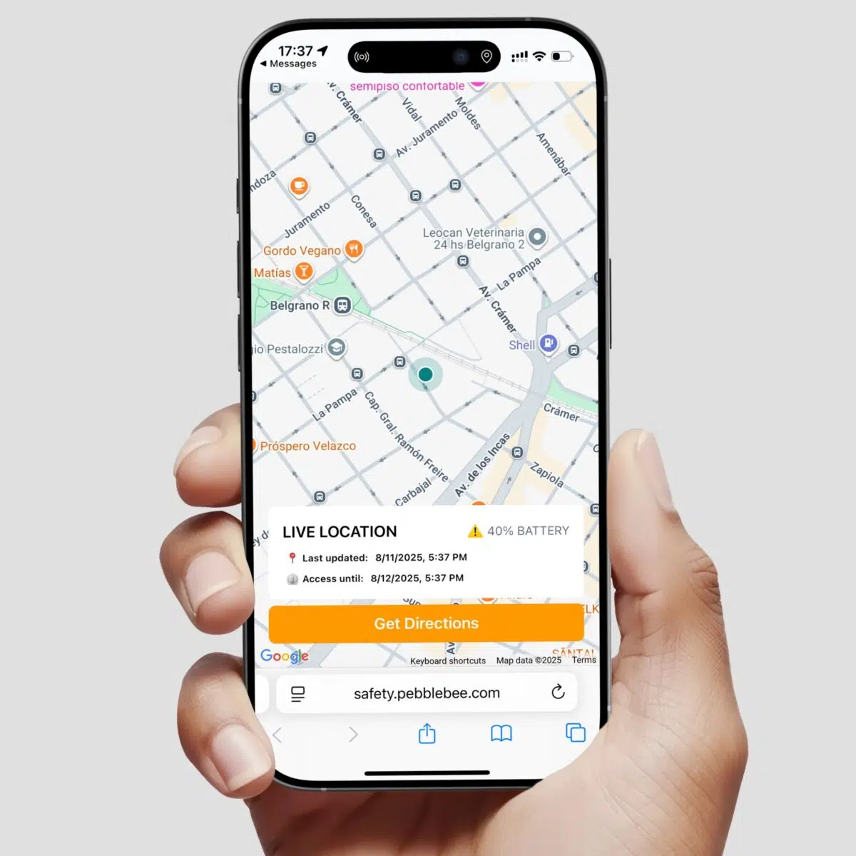 Pebblebee Halo Live Location Pebblebee Halo Live Location