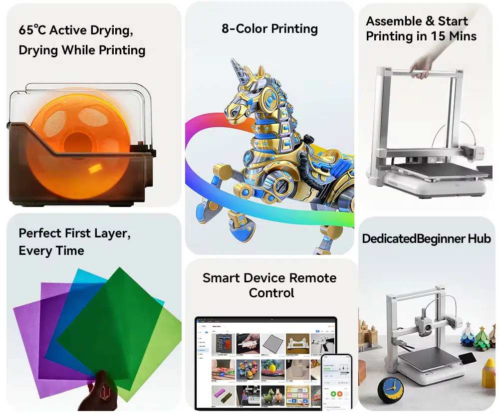 Anycubic Kobra 4 Combo Features Anycubic Kobra 4 Combo Features