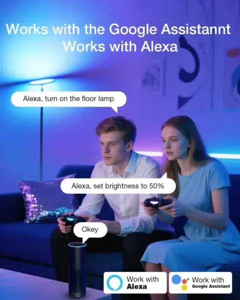 BlitzWill RGB Stehlampe Sprachsteuerng Alexa BlitzWill RGB Stehlampe Sprachsteuerng Alexa