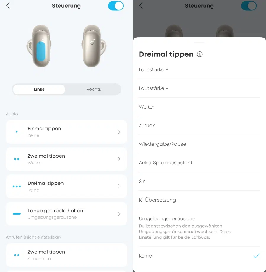 Soundcore Liberty 5 Pro Max Soundcore App Steuerung anpassen Soundcore Liberty 5 Pro Max Soundcore App Steuerung anpassen