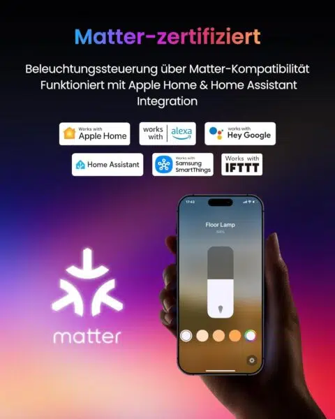 SwitchBot Matter Stehlampe Matter