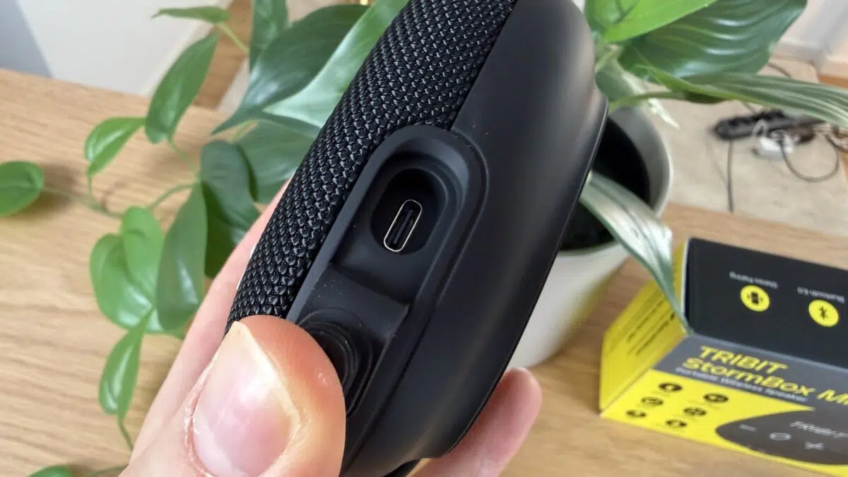 Tribit StormBox Micro 3 USB C Anschluss