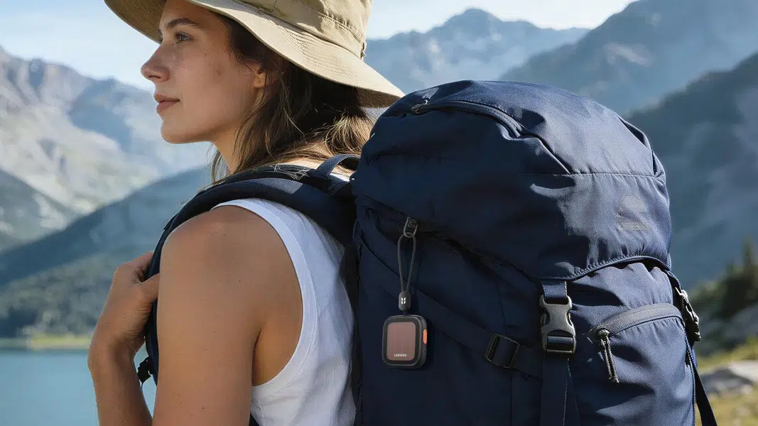 UGREEN FineTrack Pro Produktbild am Rucksack