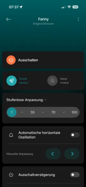 Xiaomi Miji Smart Standing Fan Pro Slim App