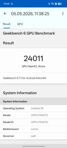 oppo find x9 ultra geekbench 6 gpu oppo find x9 ultra geekbench 6 gpu