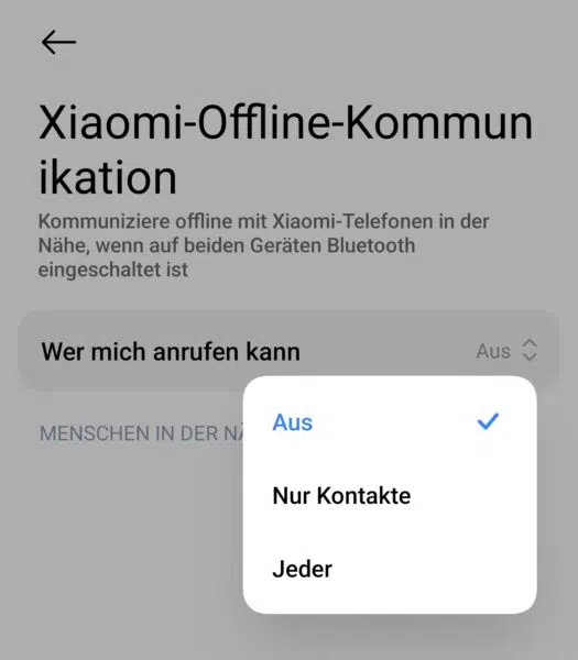 xiaomi offline kommunikation