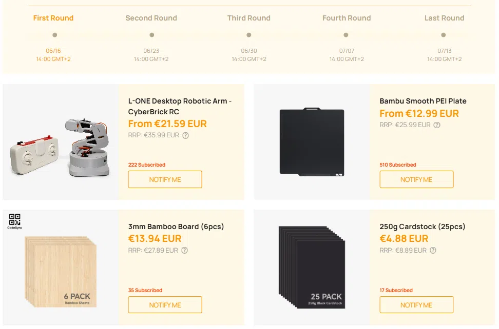 Bambu Lab Flash Sale Angebote Bambu Lab Flash Sale Angebote