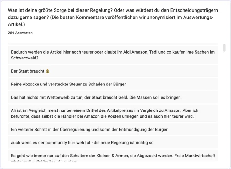 CG Umfrage Zitate CG Umfrage Zitate