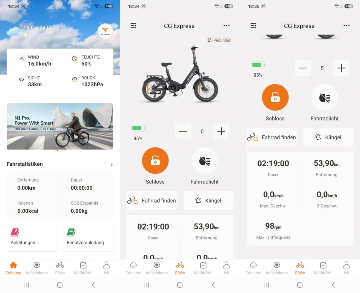 Engwe App Startseite Engwe App Startseite