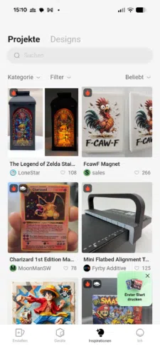 EufyMake E1 App Inspo Tab EufyMake E1 App Inspo Tab