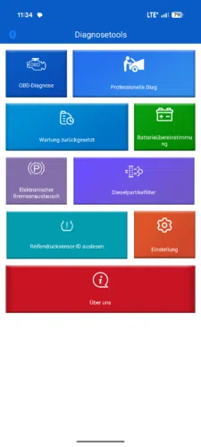 KDIAG App Homescreen