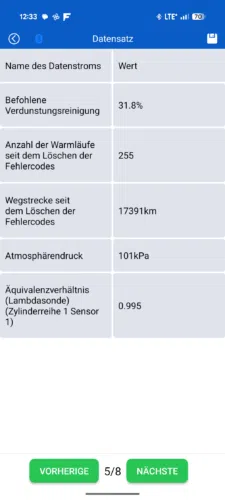 KDIAG App weitere Datensaetze2