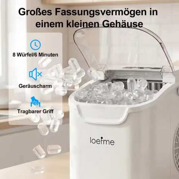 Loefme Eiswuerfelmaschine Fassungsvermoegen