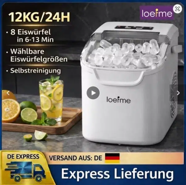 Mittel Loefme Eiswuerfelmaschine