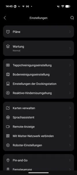 Roborock Qrevo Edge 2 Einstellungen Roborock Qrevo Edge 2 Einstellungen