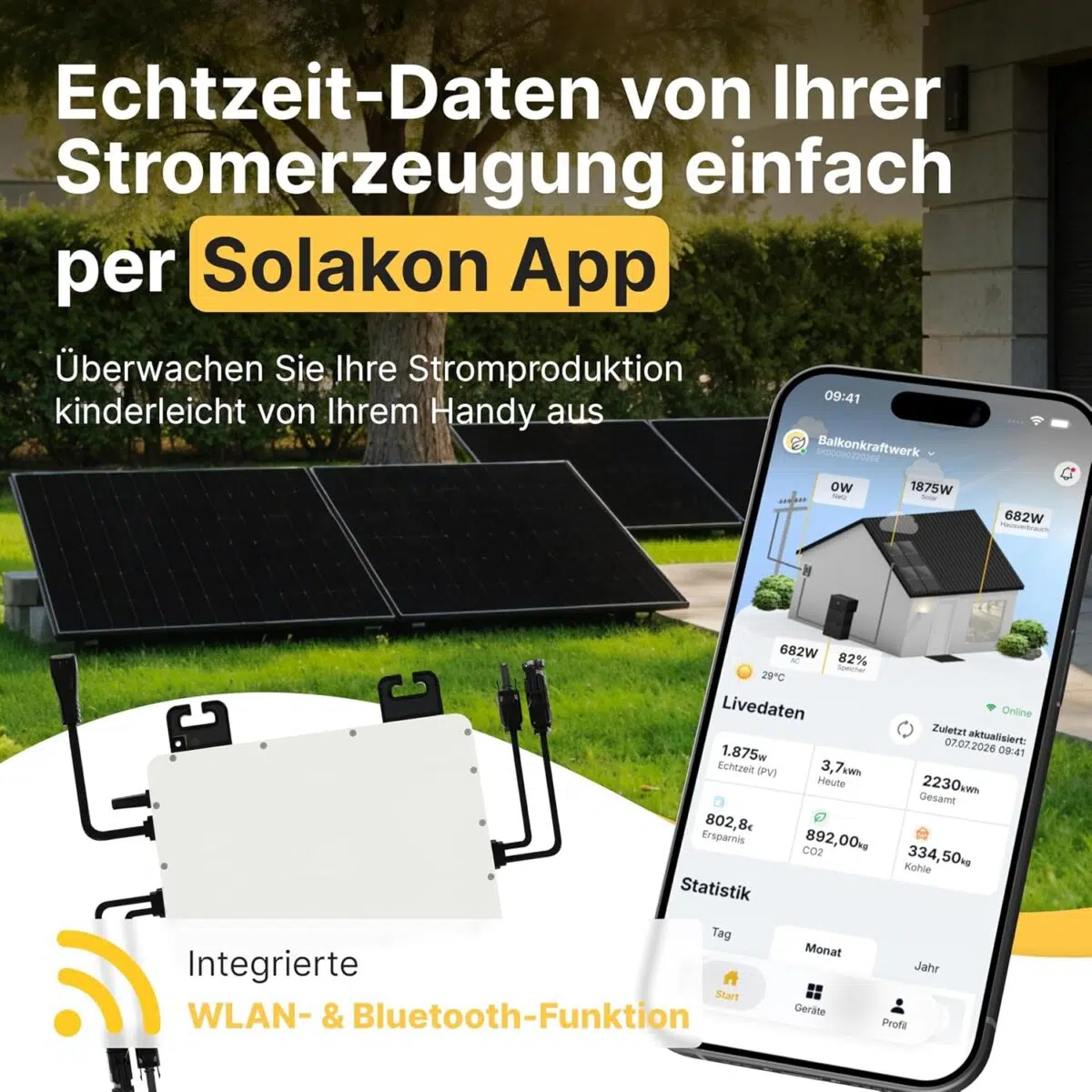 Solakon 900 Watt Balkonkraftwerk 3 Solakon 900 Watt Balkonkraftwerk 3