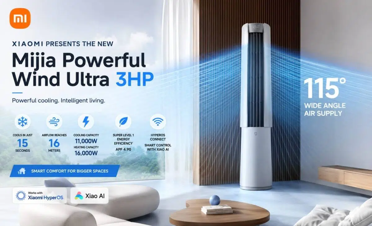 Xiaomi Mijia Powerful Wind Ultra 3HP floor standing AC
