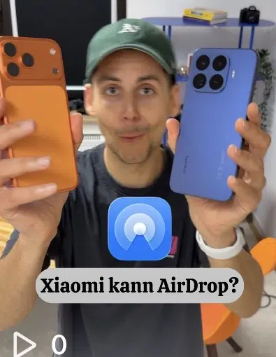 Xiaomi Handy mit AirDrop