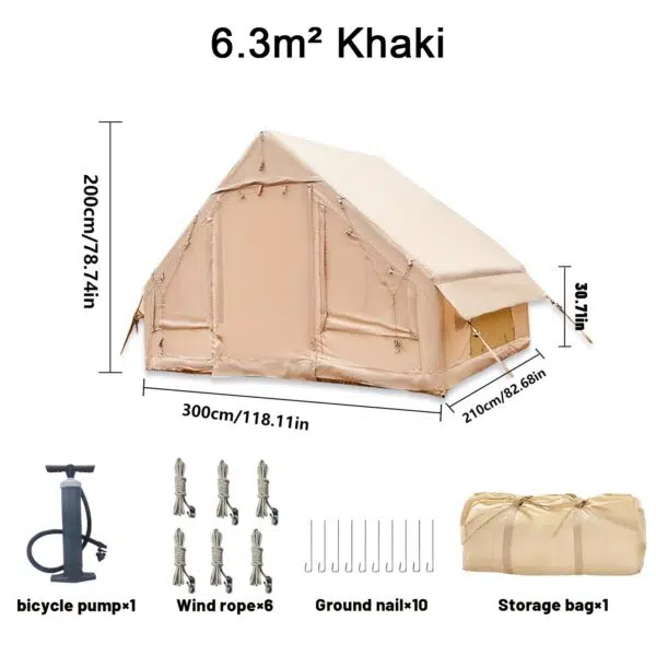 Aufblasbares Camping Zelt kleinste Variante