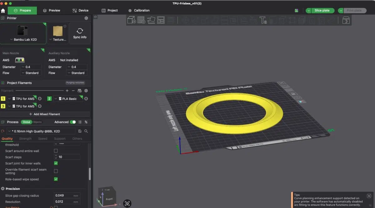 Bambu Lab X2D 3D Drucker Bambu Slicer 1
