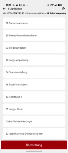 Kingbolen Soloscan VW EDIAG App System waehlen Kingbolen Soloscan VW EDIAG App System waehlen