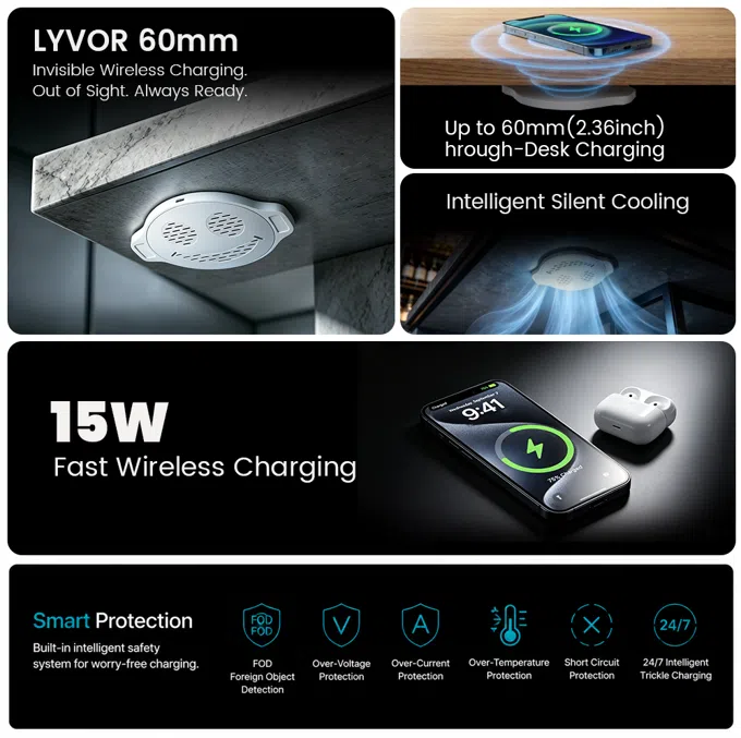 LYVOR Wireless Charger Kickstarter LYVOR Wireless Charger Kickstarter